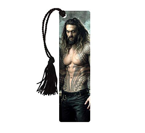 Jason Momoa Aquaman  Justice League Movie  Glossy Tassel Bookmark for Gifting Collecting