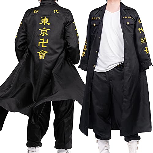 ShioewBy Anime Tokyo revengers Mikey Sano Manjiro cosplay costume for adult (Mikey, L)