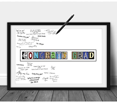 Katie Doodle 2023 Graduation Party Decorations 2023 - Super Cute Guest Book Alternative - Great Class of 2023 Decorations or Graduation Gifts for Him Her - 11x17 Congrats Grad Sign Poster [Unframed]