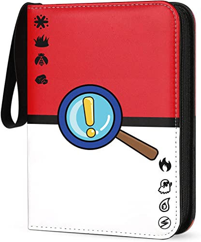 Trading Card Binder - Fits 480 Cards with 60 Removable Sleeves, 3-Ring Card Collector Album Holder for Most Standard Size Cards (Symbol)