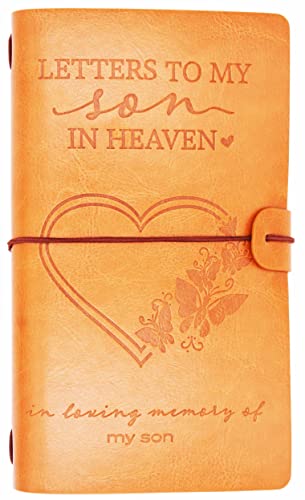 XPL Son Memorial Remembrance Gift-Bereavement Gift-Refillable Travel Photo Diary Journal-Those We Love Don't Go Away-Letters to My Son in Heaven,In Loving Memory-Sympathy Gifts for Loss of Son