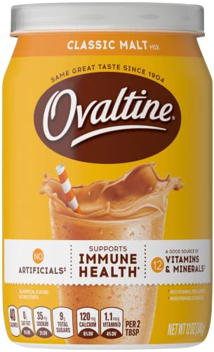 Ovaltine Classic Malt Flavored Milk Mix, 12 oz