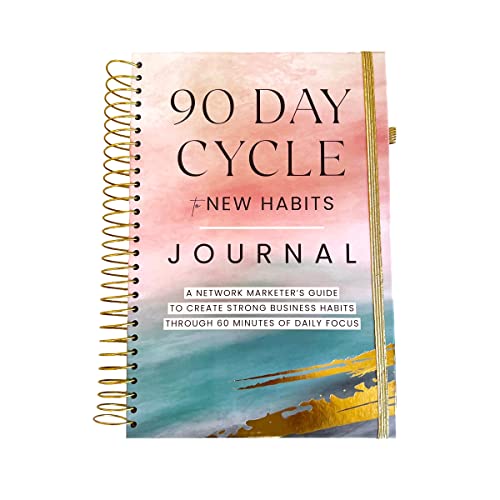 90 Day Habits Journal - 90 Day Habits Planner for Network Marketing - Direct Selling Planner for MLM Marketing Books - Network Marketing Book Journal - 90 Day Cycle to New Habits Marketing Journal