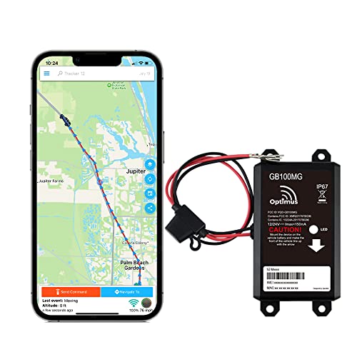 Optimus GB100M 4G LTE - Easy Install on Car's Battery GPS Tracker