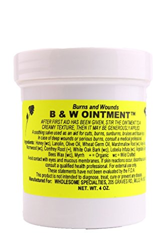 B & W (Burn and Wound) Ointment, 4 Oz. Container