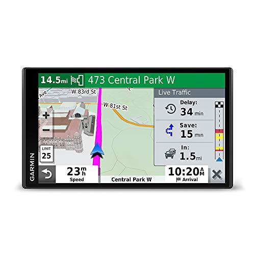 Garmin DriveSmart 65, Built-In Voice-Controlled GPS Navigator with 6.95 High-Res Display , Black