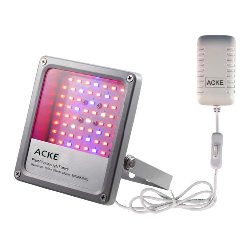 ACKE LED Grow Lights Full Spectrum,Plant LightsGrowing Lamps 12W for Indoor Plants,Hydropoincs