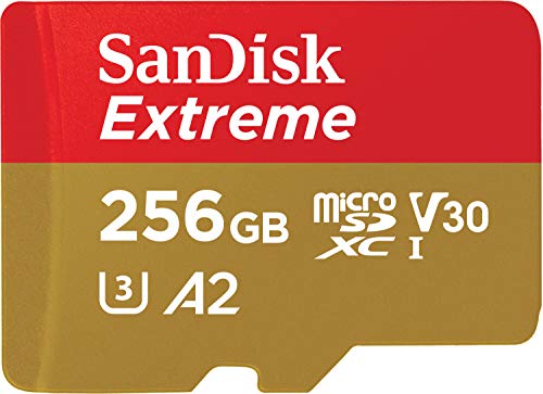 SanDisk 256GB Extreme for Mobile Gaming microSD UHS-I Card - C10, U3, V30, 4K, A2, Micro SD - SDSQXA1-256G-GN6GN