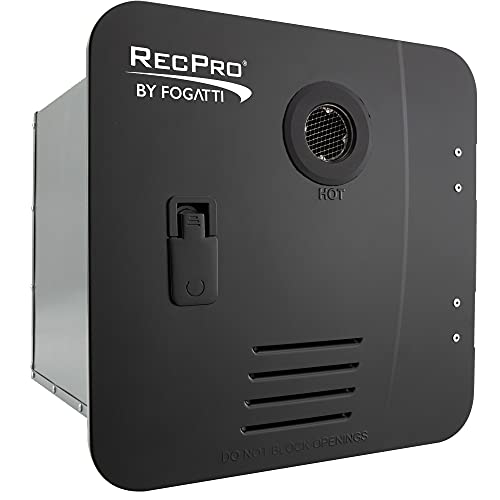 RecPro RV Tankless Water Heater | On Demand Hot Water Heater | Gas Water Heater | Remote Control Included (Black)