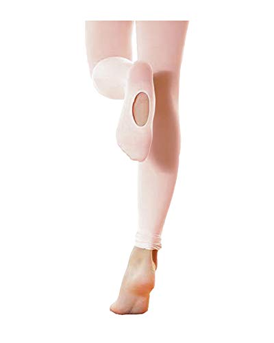 STELLE Ultra Soft Pro Dance Tight/Ballet Transition Tight (Toddler/Little Girl/Big Girl/Women) (Ballet Pink, 10-15 Years)