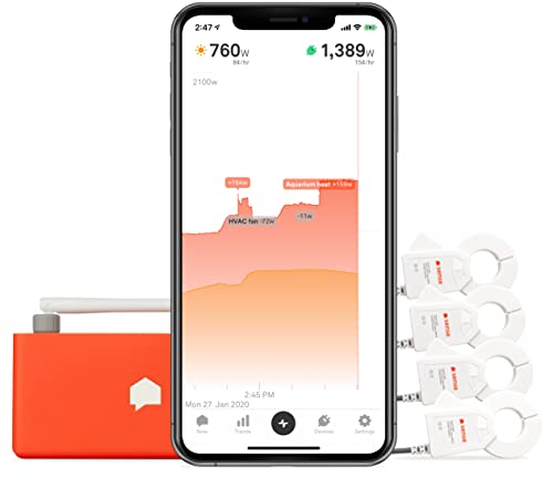 Sense Energy Monitor with Solar  Track Electricity Usage and Solar Production in Real Time Meets Rigorous ETL/Intertek Safety Standards