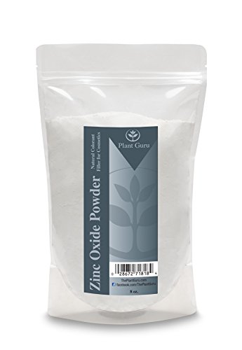 Zinc Oxide Powder 8 oz. Non-Nano, Uncoated, 100% Pure USP Pharmaceutical Grade. Great for DYI Soap Making, Sunscreen, Sunblock, Deodorant, Baby Diaper Rash Ointment and Acne Cream.