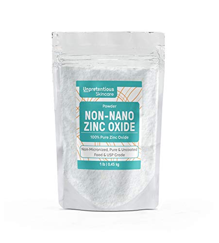 Unpretentious Non-Nano Zinc Oxide, 1 lb, Pure & Uncoated, Convenient Resealable Bag for Storage