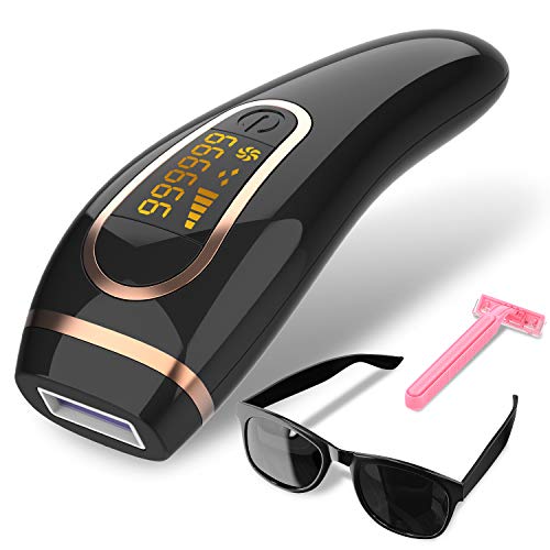 SeiShio IPL Hair Removal for Women Men - Permanent Painless At-Home Hair Remover Device for Whole Body Use, 999,999 Unlimited Flashes