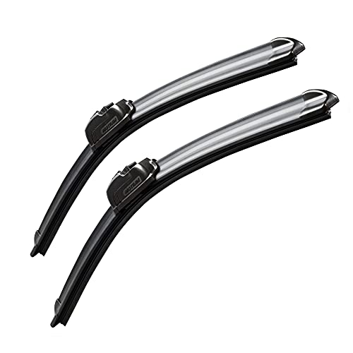 MOTIUM OEM QUALITY Premium All-Season Windshield Wiper Blades (26"+19" pair for front windshield)