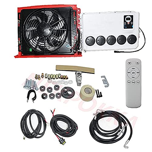 NEKPOKKA 12V electric air conditioners for RVs, trucks, construction vehicles, excavators, harvesters, agricultural machinery (12V)