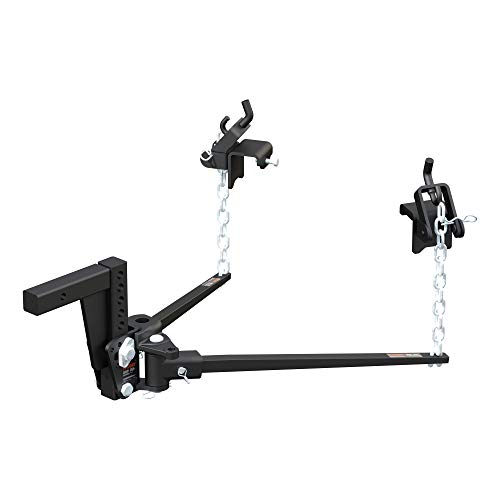 CURT 17352 Deep Drop Trunnion Weight Distribution Hitch, Up to 10K, 2-Inch Shank