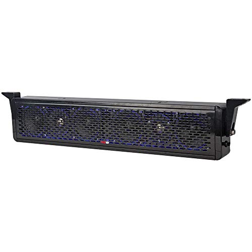 DS18 SBAR25 Black 25 Inch Hydro 25" 2-Way Sound Bar Waterproof Speaker System with Integrated RGB Lights-200 RMS-600 Watts Max-ATV UTV SXS Marine RZR