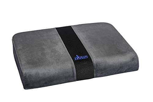Jumbo Seat Cushion for Extra Wide Wheelchairs - 25 x 17 x 3.5 Inch Firm Cushion for Users up to 500lbs - Clinical Grade Memory Foam Chair Cushion - Relieves Sciatica, Tailbone and Back Pain