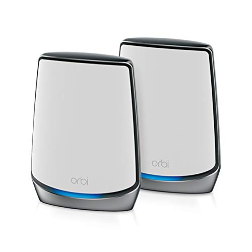 NETGEAR Orbi Whole Home Tri-band Mesh WiFi 6 System (RBK852)  Router with 1 Satellite Extender | Coverage up to 5,000 sq. ft., 100 Devices | AX6000 (Up to 6Gbps)