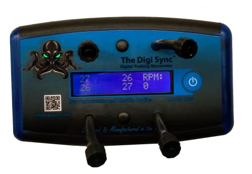 4-Channel - The Digi Sync | Digital Throttle Body Sync Tool | Digital Carb Sync Tool | Vacuum Gauge (Digital Peaking Manometer) | Model DS3 | NOT Motion Pro Syncpro or Alpha Moto