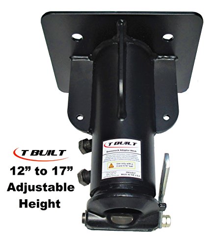 T Built 12"-17" Adjustable 5th Wheel RV to Gooseneck Adapter Hitch