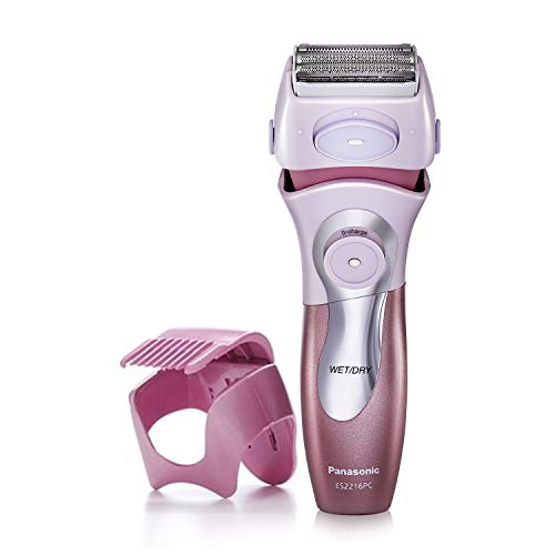 Panasonic Electric Shaver for Women, Cordless 4 Blade Razor, Bikini Trimmer Attachment, Pop-up Trimmer, Wet Dry Operation, Close Curves  ES2216PC