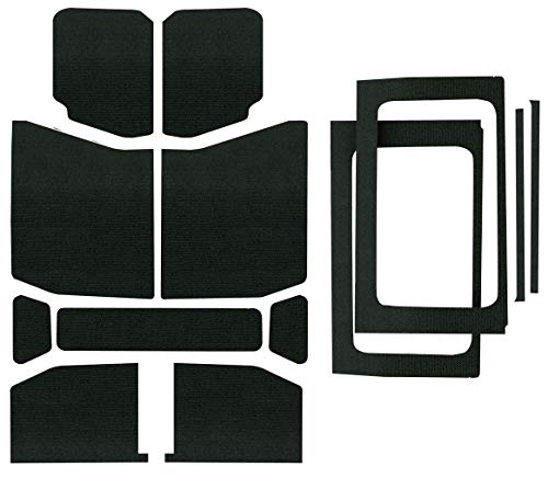 Design Engineering 050178 Boom Mat Black Complete Sound Deadening Kit Compatible with 4-Door Jeep Wrangler JL (2018-up)