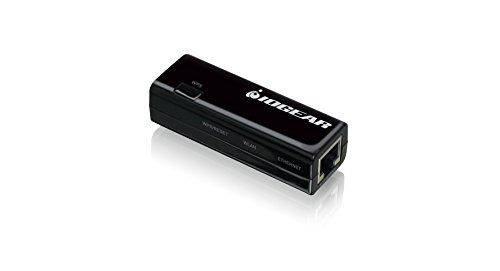 IOGEAR Ethernet-2-WiFi Universal Wireless Adapter, GWU637,Black