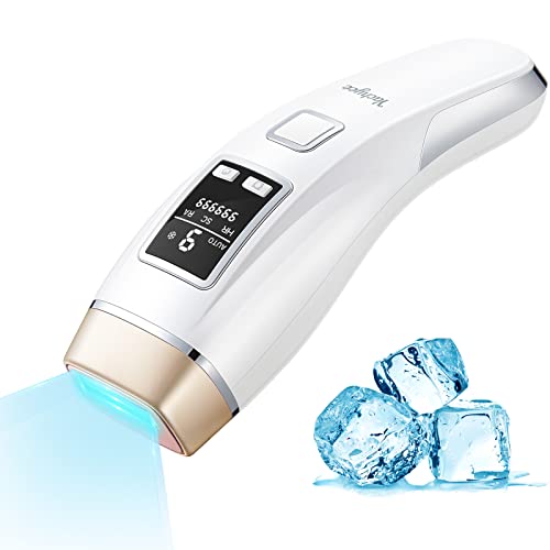 Yachyee Laser Hair Removal Device for Women and Men Permanent with Ice Cooling Function IPL Hair Removal at-Home Upgraded to 999,999 Flashes for Face Armpits Legs Arms Bikini Line