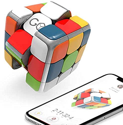 GoCube Edge, The Connected Electronic Bluetooth Cube - Award-Winning 3x3 Speen Cube - App Enabled Interactive Smart Cube - Best Teen Boy Gifts Age 14 and Up - STEM Brain Teaser Puzzles - Free app