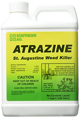 Southern Ag 006130 Atrazine St. Augustine Weed Killer 32oz Specialty Herbicide, Light Tan