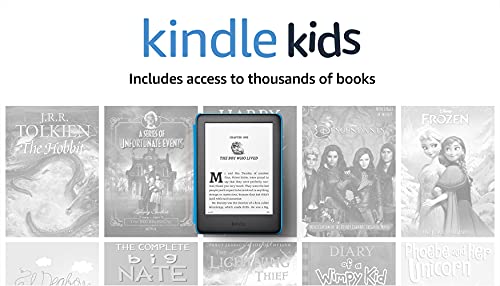 Kindle Kids, a Kindle designed for kids, with parental controls - Blue Cover