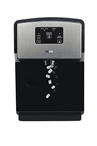 KBice Self Dispensing Countertop Nugget Ice Maker, Crunchy Pebble Ice Maker, Sonic Ice MakerProduces Max 30 lbs of Nugget Ice per Day, Stainless Steel Display Panel