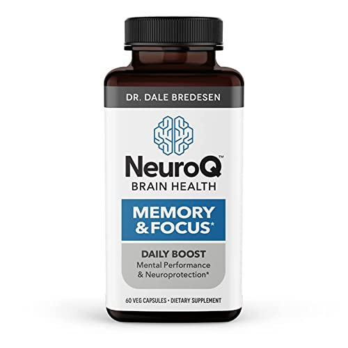 NeuroQ Memory & Focus - Neuroprotective Formula by Dr. Dale Bredesen - Boost Cognitive Performance and Maintain Memory and Healthy Brain Function - 60 Capsules