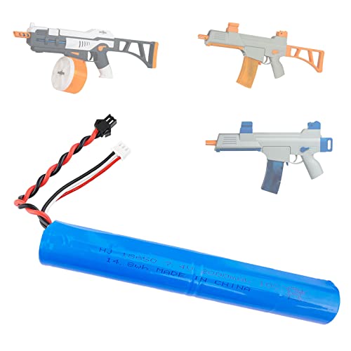 Gel Gun Battery Pack Accessories for SRB1200 400 400-SUB Gel Blaster,Include 7.4V 2000mAh Battery Rechargeable Lithium Battery SM2P XH-3 Plug