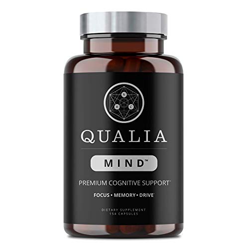 Qualia Mind Nootropics | Top Brain Supplement for Memory, Focus, Mental Energy, and Concentration with Ginkgo biloba, Alpha GPC, Bacopa monnieri, Celastrus paniculatus, DHA & More.(154 Ct)