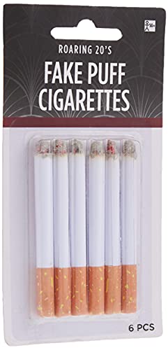 Fake Puff Cigarettes - 3 1/4", 6 Pcs