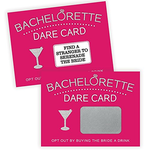 Bachelorette Dare Card Party Game, 20 Scratch Off Cards, Bachelorette Party Ideas, Girls Night Out Activity, Bridal Party Game
