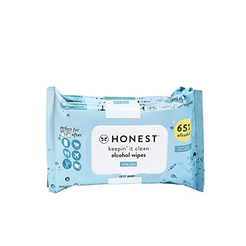 The Honest Company Sanitizing Alcohol Wipes, Unscented, 150 Count