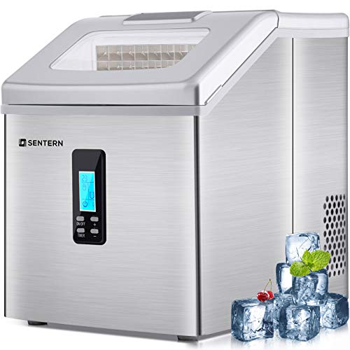 Sentern Portable Countertop Clear Ice Maker Stainless Steel Ice Making Machine