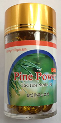 Wild Crafted Red Korean Pine Needle Oil 120 Veg Capsules