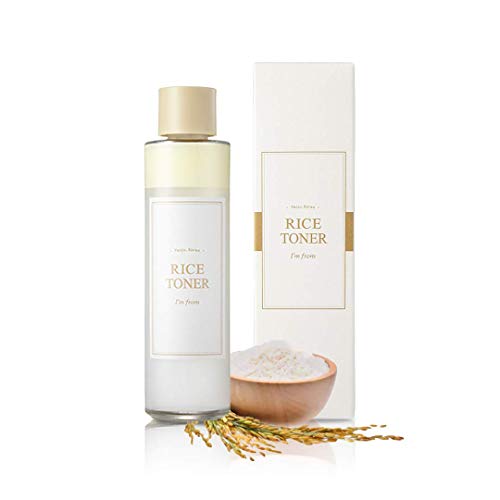 [I'm From] Rice Toner, 5.07 fl oz | 77.78% Rice Extract from Korea, Glow Essence with Niacinamide, Hydrating for Dry Skin, Vegan, Alcohol Free, Fragrance Free, Peta Approved, k Beauty Toner