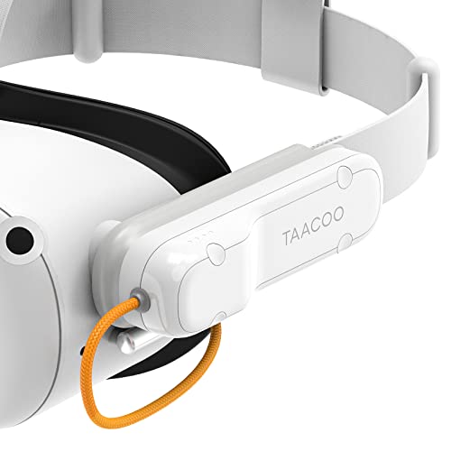 TAACOO Rechargeable Battery Pack for Quest 2 | Accessories for Quest 2 Headset, 3350mAh Lightweight and Portable VR Extended Power Compatible with Quest 2 Original Strap and Elite Strap