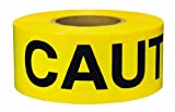 Swanson Tool Co BT30CAU2 3 inch x 300 Foot Barricade Safety Tape"Caution" Yellow with Black Print