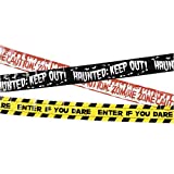Halloween Fright tape,Halloween Decoration,Halloween Caution Tape,Tape Bundle 3 pack,Zombie Party,Halloween Party,Warning Tape