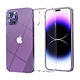 Starlesk Designed for iPhone 14 Pro Max Case - Crystal Clear Shockproof Protection with PC Back & TPU Bumpers - MagSafe Compatible - Non-Yellowing & Non-Slip iPhone 14 Pro Max Clear Case
