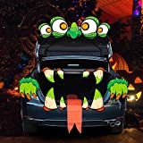 JOYIN Halloween Treat or Trunk 3D Monster Themed, Truck or Treat Decoration Kit with Eyes, Teeth and Tongue for Car Garage Door Entryway Archway and Halloween Decor Outdoor.