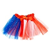 Gone For a Run Runners Premium Tutu Lightweight | One Size Fits Most | Colorful Running Skirts | American Flag