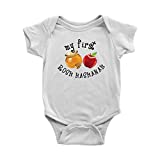 My First Rosh Hashanah Baby Bodysuit: Apple and Honey, Jewish New Year (6M)